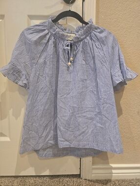 NWT Tuckernuck Blue White Stripes Azure Casis Top Small